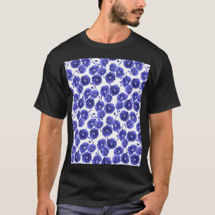 Vattenfärgsblommor i Fält: Botaniska Tapet T Shirt
