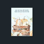 Vattenfärgsblommor med joy Bible Verse Canvastryck<br><div class="desc">Vattenfärgsfall-pumpor med Joy Bible Verse-Kanvastryck</div>