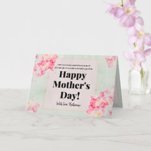 Vattenfärgsblommor Modern döttrar Mors dag Kort