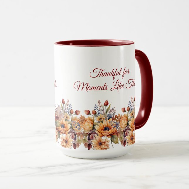 Vattenfärgsblommor- Mugg (Framsida höger)