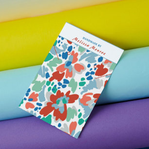 Vattenfärgsblommor Necklace Earring Jewelry Visitkort