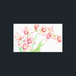 Vattenfärgsblommor Rosa Flowers Canvastryck<br><div class="desc">Watercolor Rosa Flowers Artist: Tim OToole</div>