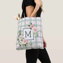 VattenfärgsBloom | Pastel Play Monogram Tygkasse