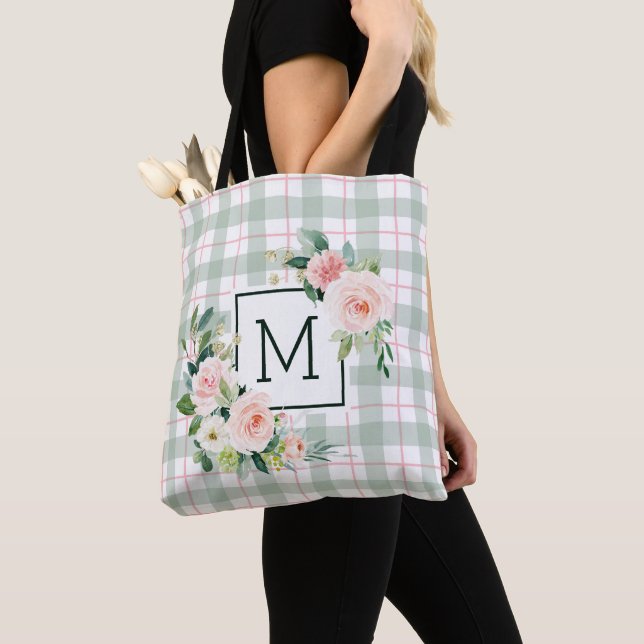 VattenfärgsBloom | Pastel Play Monogram Tygkasse (Närbild)