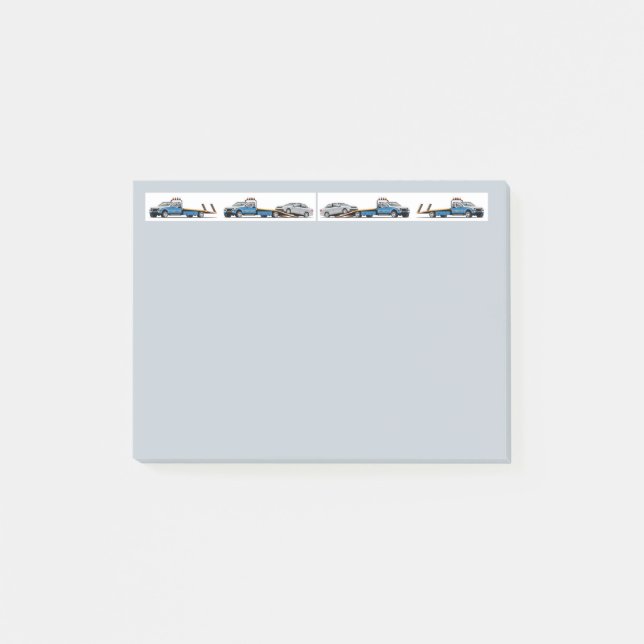 Vattenfärgsbogsering i Lastbil Post-it Block (Framsida)