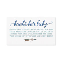 Vattenfärgsboho Bokar för Baby-inkapslingskort