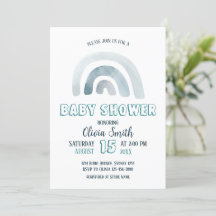 Vattenfärgsboho Rainbow Baby Shower