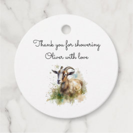 Vattenfärgsbondgett, anpassningsbar gåvor etiketter