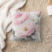 Vattenfärgsbor Rosa Peonies