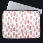 Vattenfärgsborste för rosa. Modern enkel söt mönst Laptop Fodral<br><div class="desc">Söt vattenfärgspenseldrag för rosa mönster laptop sleeve.</div>