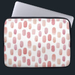 Vattenfärgsborste för rosa. Modern enkel söt mönst Laptop Fodral<br><div class="desc">Söt vattenfärgspenseldrag för rosa mönster laptop sleeve.</div>