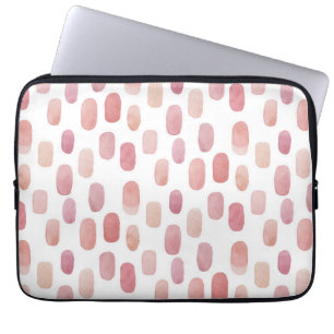 Vattenfärgsborste för rosa. Modern enkel söt mönst Laptop Fodral