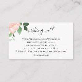 vattenfärgsbrunn i Blommigt Bröllop Tilläggskort