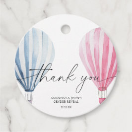 Vattenfärgsbubblor i Luft Tack för att genderna vi Gåvor Etiketter
