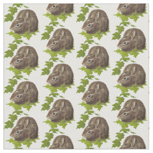 Vattenfärgsbunny Kanin Cute Pet Animal art Tyg