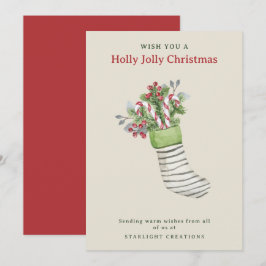 Vattenfärgsbutiker - julhandel julkort