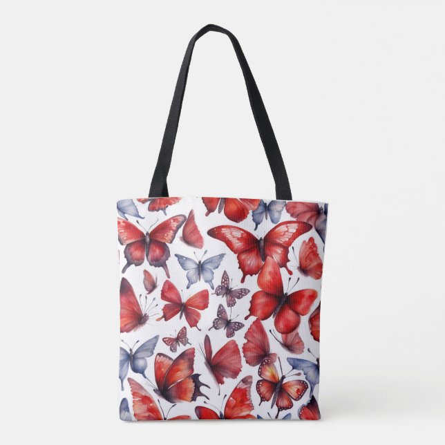 Vattenfärgsbutterflies art tygkasse (Baksida)