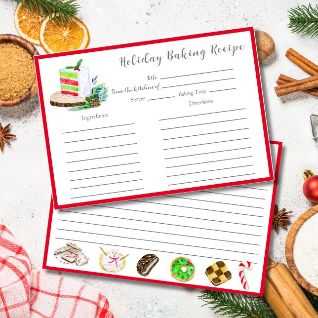 Vattenfärgsbyte för julkummel Baking Helgdag Excha Bordsnummer (Skapare uppladdad)