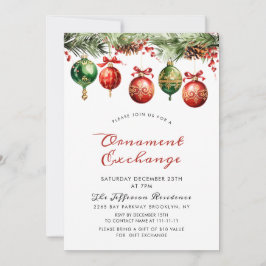 Vattenfärgsbyte på Bollar för prydnadsbyte Inbjudningar