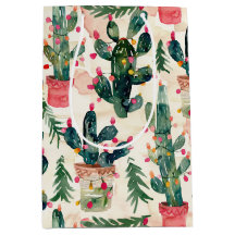 vattenfärgscactus christmas ljus för gåva ge