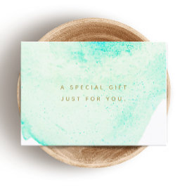 Vattenfärgscertifikat Salon Spa Gift-certifikat Rabattkort