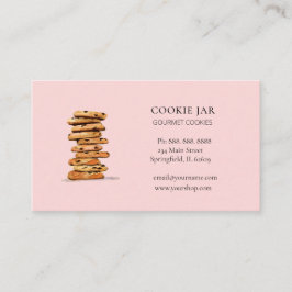 Vattenfärgschoklat chip cookie Bakery Visitkort