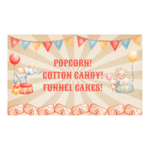 Vattenfärgscirkusdjur Födelsedagsfest Station