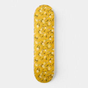 Vattenfärgscitroner 10 mini skateboard bräda 18,5 cm