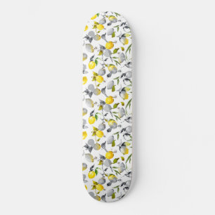 Vattenfärgscitroner 14 mini skateboard bräda 18,5 cm