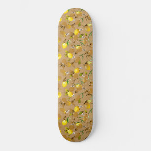 Vattenfärgscitroner 32 mini skateboard bräda 18,5 cm