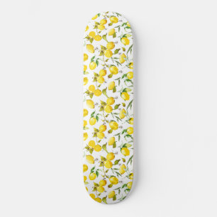 Vattenfärgscitroner 5 mini skateboard bräda 18,5 cm