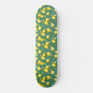 Vattenfärgscitroner 6 mini skateboard bräda 18,5 cm