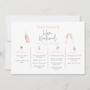 Vattenfärgscocktailchampagne hen helg