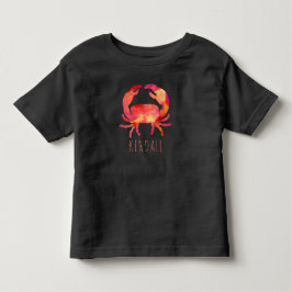 VattenfärgsCrab Ocean Kids Personlig T Shirt