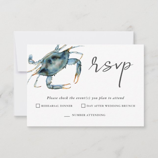 VattenfärgsCrab Seafood OSA for Two Events (Framsida)