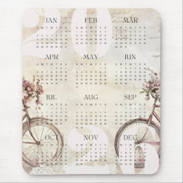 Vattenfärgscykelns Blommigt Färg Årskalender 2026 Musmatta