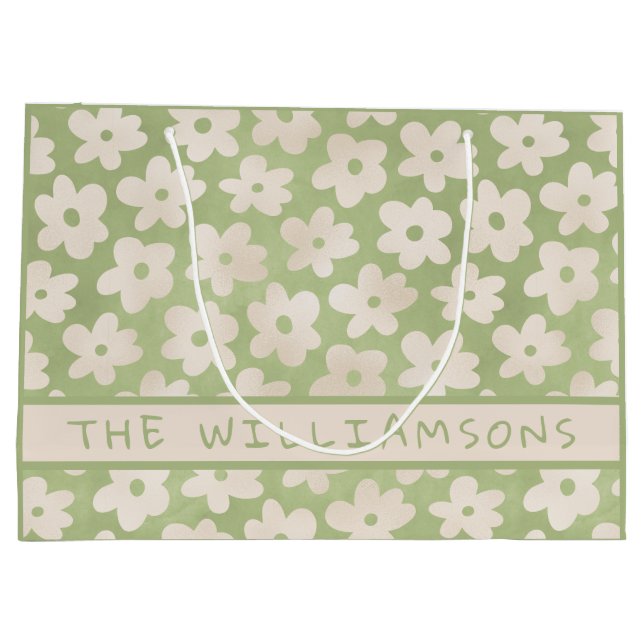 VattenfärgsDaisy Personlig Glad påsk (Baksidan)