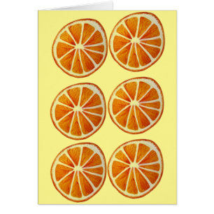 Vattenfärgsdel mönster pop art. popart i Juicy ora Hälsningskort