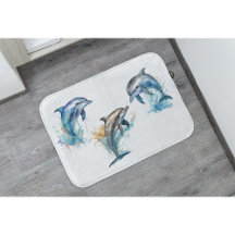 Vattenfärgsdelphin Trio