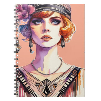 Vattenfärgsdesign Anteckningsbok