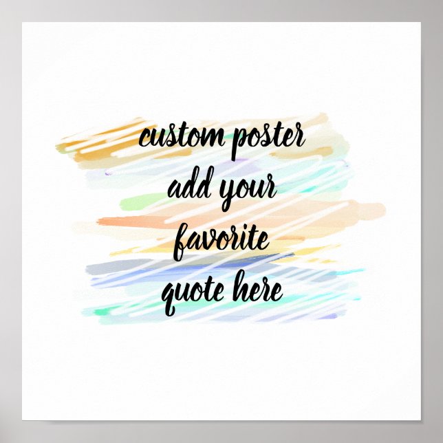 vattenfärgsdesign för modern abstrakt lägga till o poster (Framsidan)