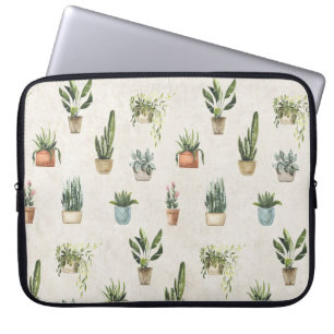 Vattenfärgsdesign för prickade plåtar laptop fodral