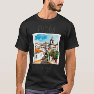 Vattenfärgsdesign i Vora - Portugal T Shirt