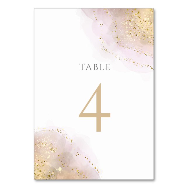 vattenfärgsdesign stänk Bordsnummer 4 (Framsidan)