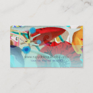 Vattenfärgsdesigner för Blommigt Visitkort