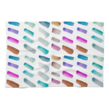 Vattenfärgsdiskhandduk hemma, köket sött