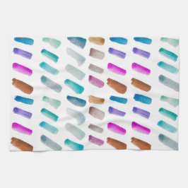 Vattenfärgsdiskhandduk hemma, köket sött kökshandduk