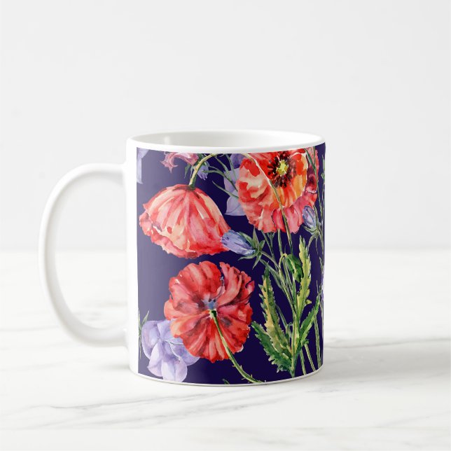 Vattenfärgsdiskmatris för blåringsljuda kaffemugg (Vänster)