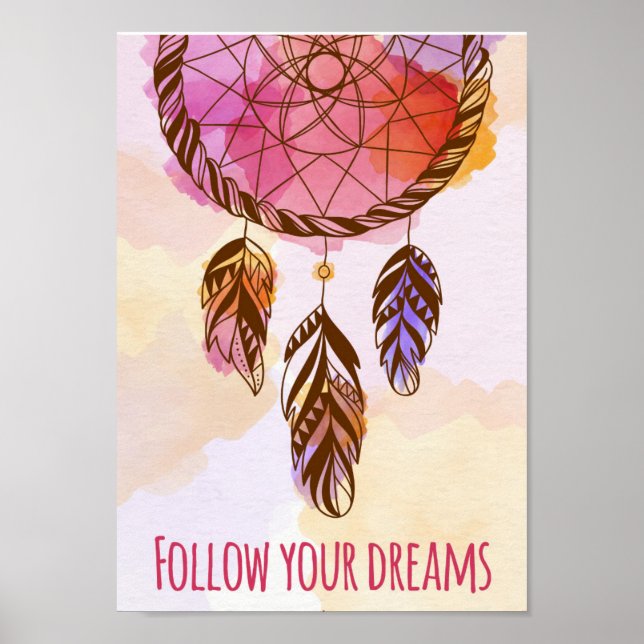 VattenfärgsDream Catcher Poster (Framsidan)