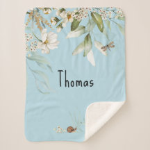 Vattenfärgsdroppe, Blommigten Pojke Barnvagn